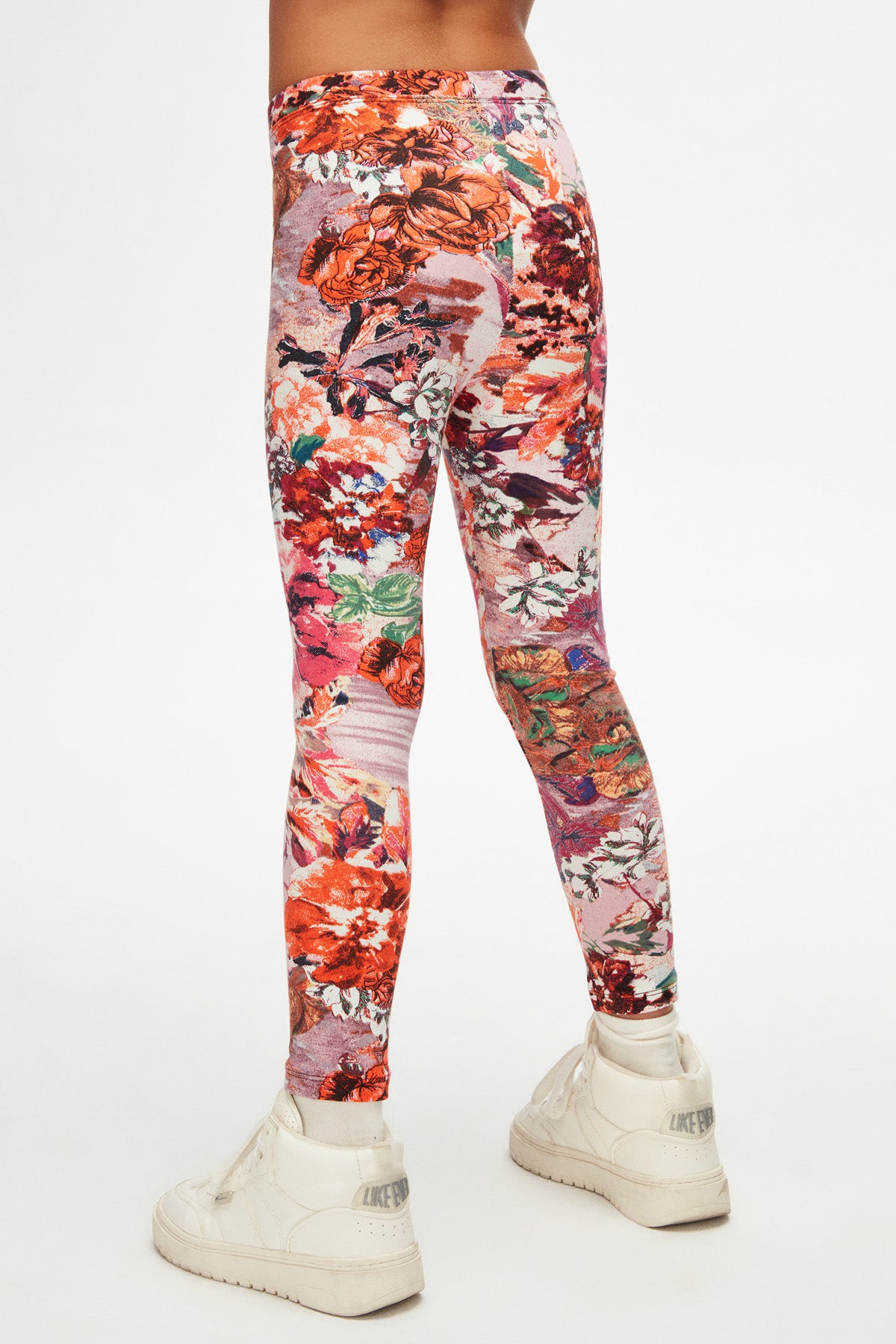 Floral Patterned Girls Winter Leggings_sizechart