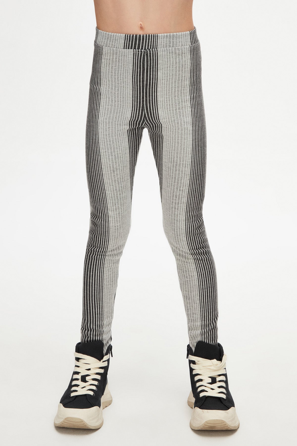 Girls' Mixed Tobby Patterned Knitted Winter Leggings