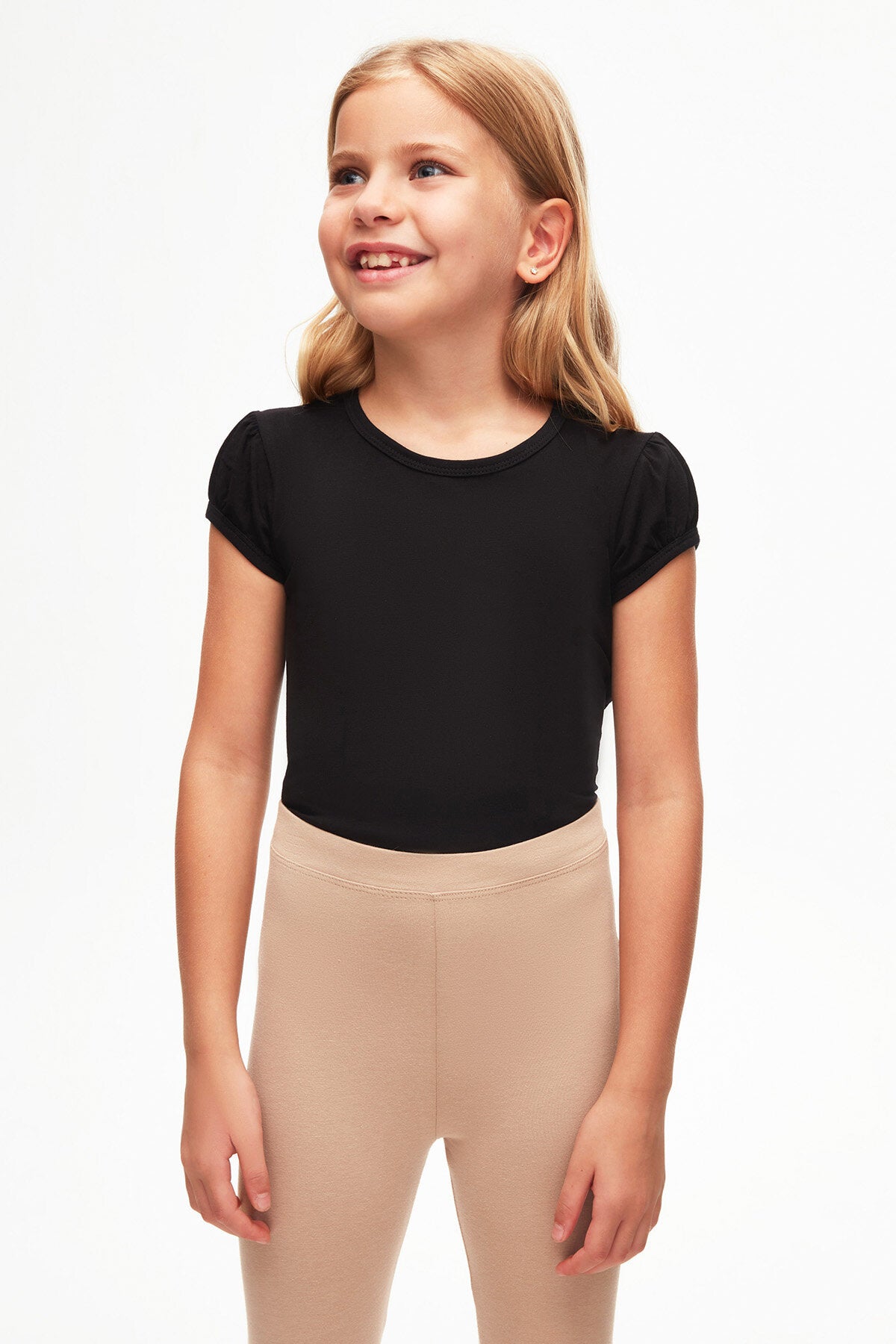 Girls' Summer Basic Leggings (TAPIOCA)