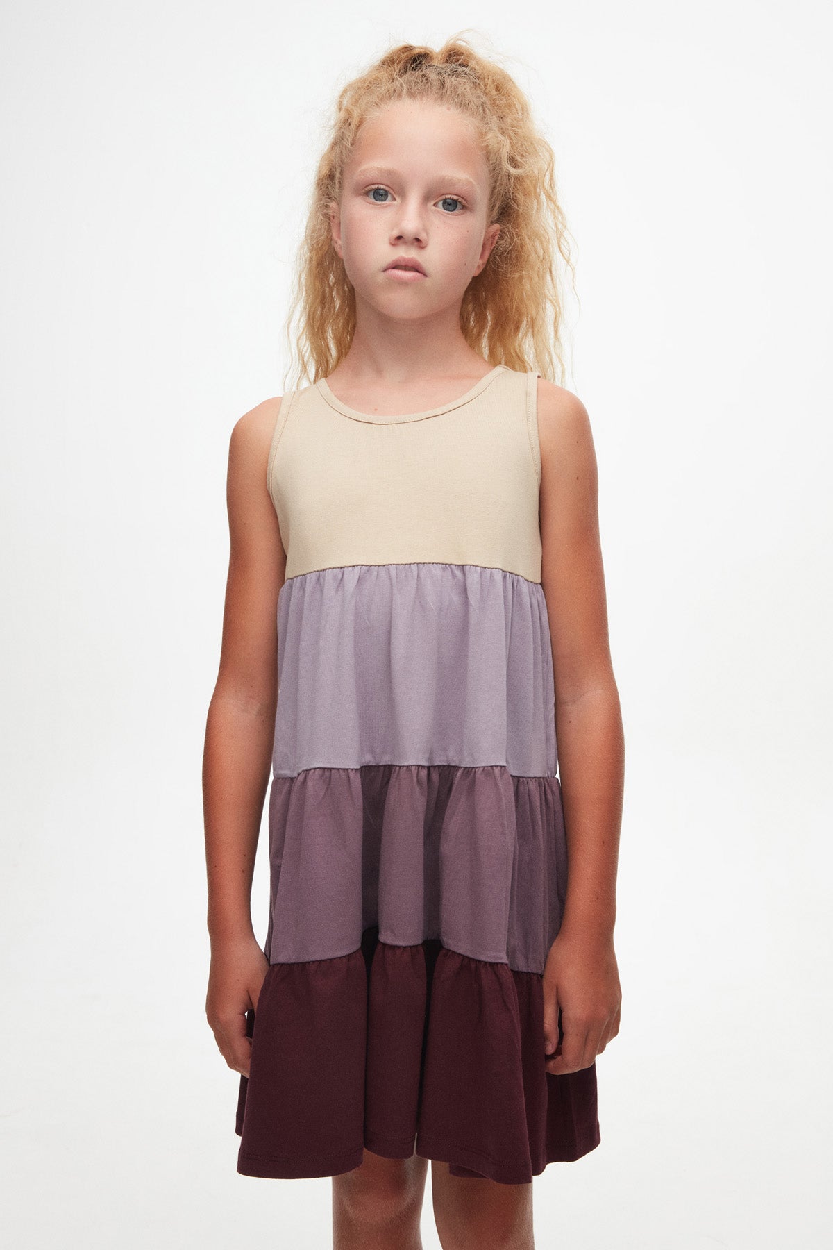 Girls' Tiered Smocked Strappy Dress