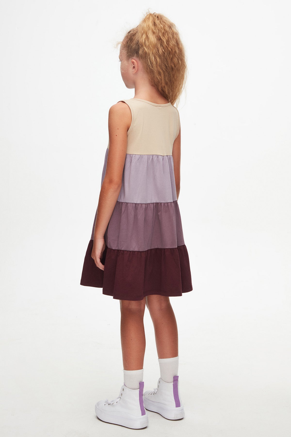 Girls' Tiered Smocked Strappy Dress