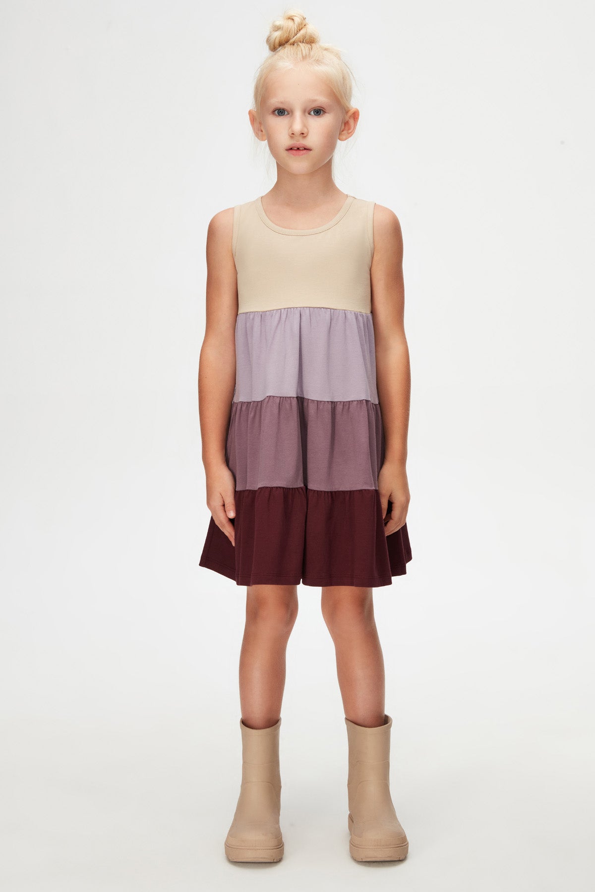 Girls' Tiered Smocked Strappy Dress