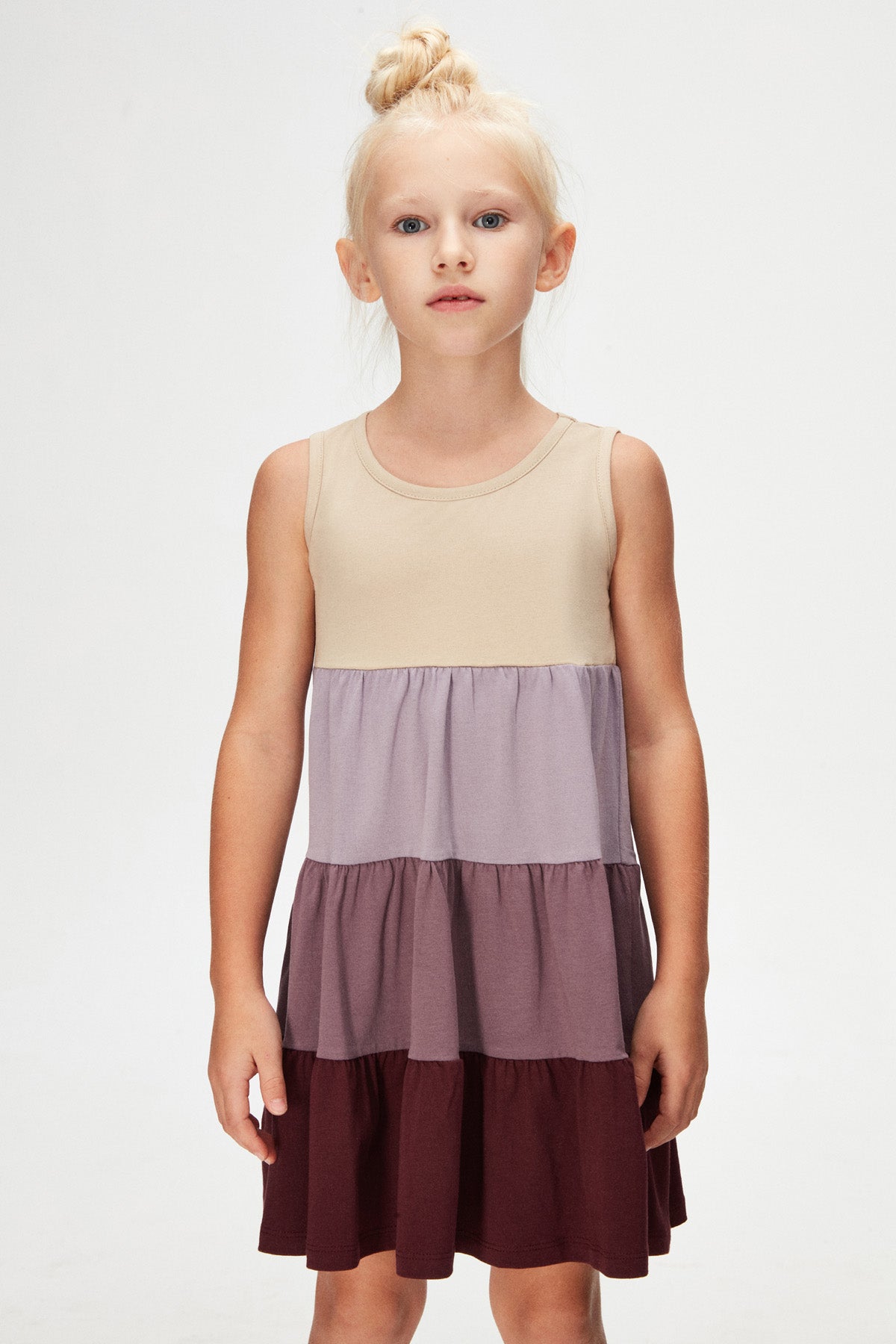 Girls' Tiered Smocked Strappy Dress