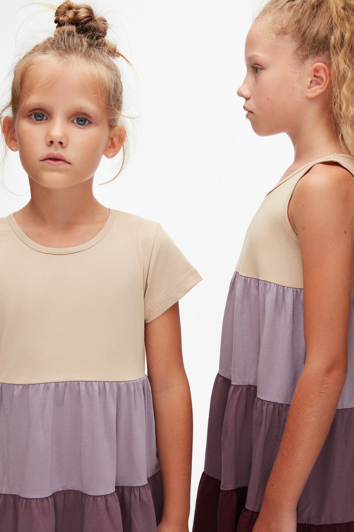 Girls' Tiered Short Sleeve Dress_sizechart