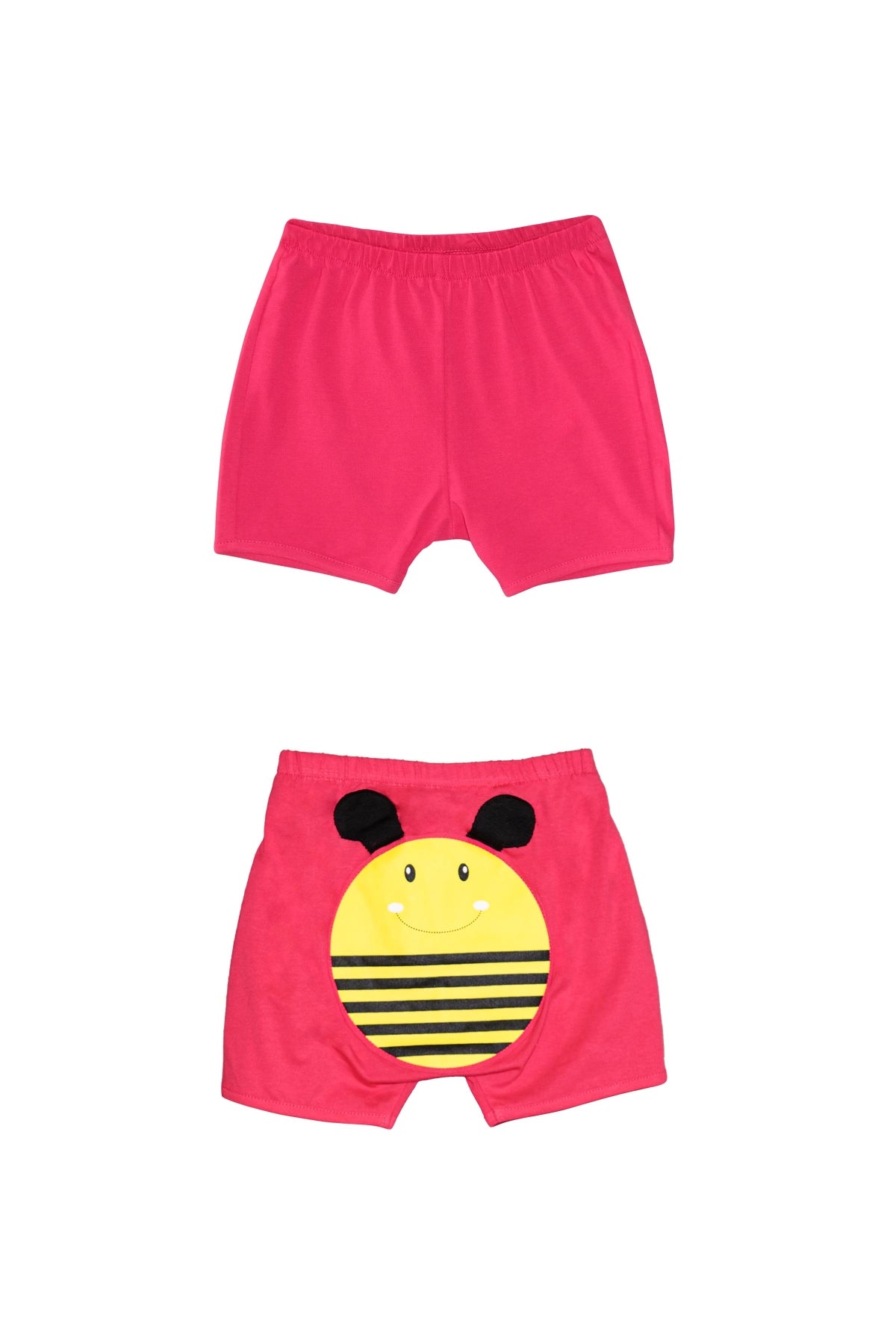 Girls' Bee Print Shorts (RASPBERRY)
