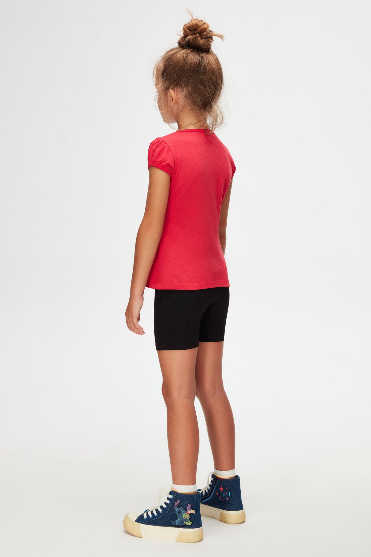 Girls' Basic Crew Neck Puff Sleeve T-Shirt_sizechart (RASPBERRY)