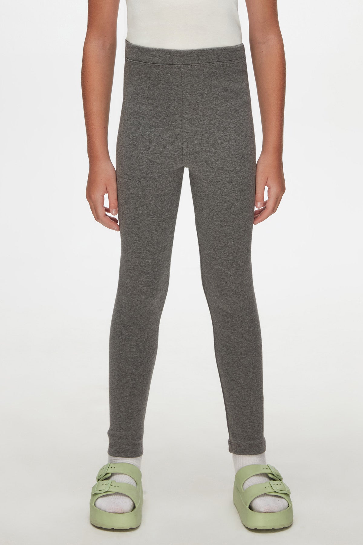 Basic Girls Winter Leggings (STORM GRAY)
