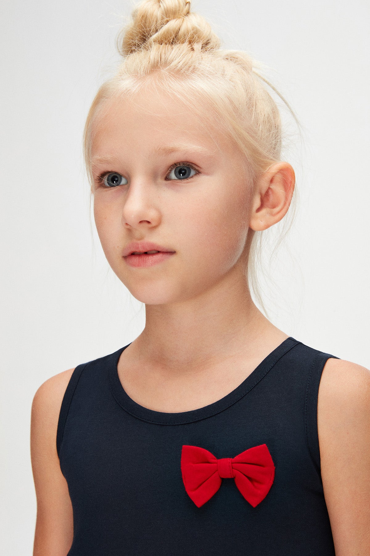 Girls' Ruched Strap Dress