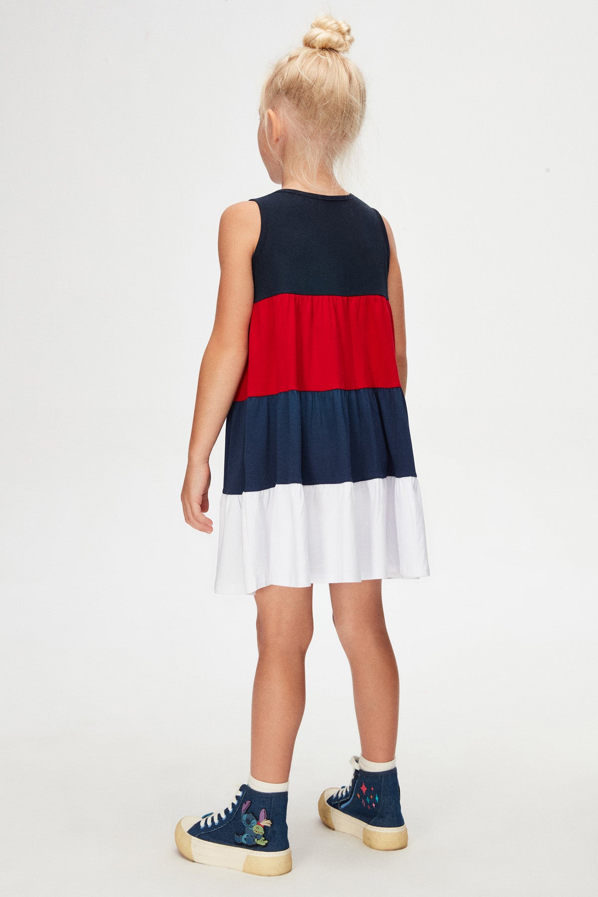 Girls' Ruched Strap Dress_sizechart