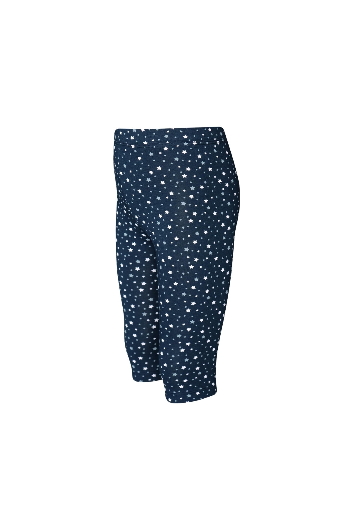 Little Stars Girls' Patterned Capri Leggings (DARK NAVY)
