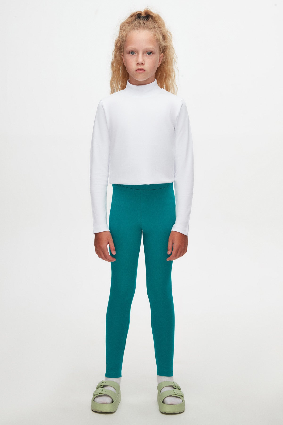 Basic Girls Winter Leggings (PACIFIC)