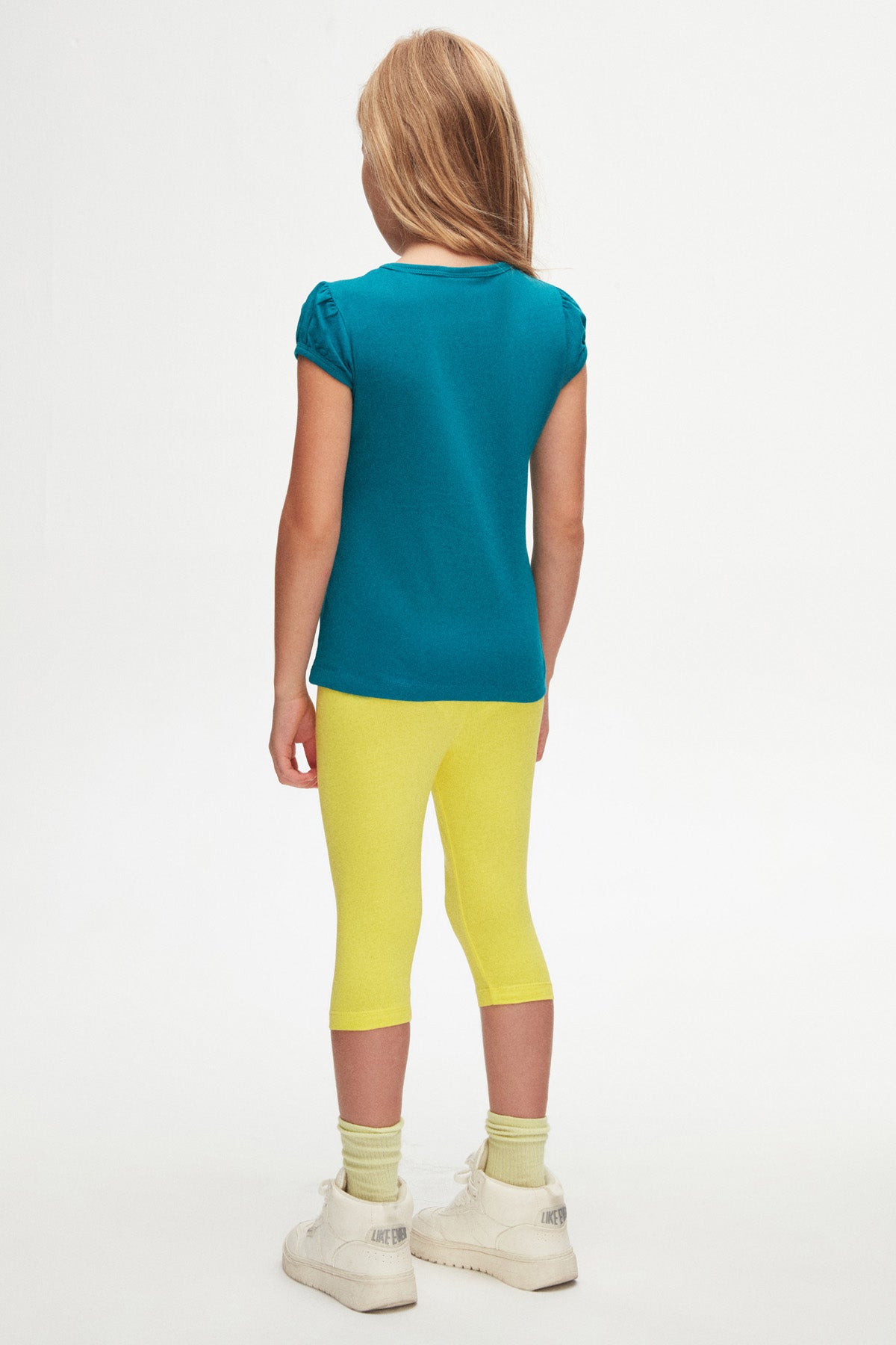Girls' Basic Crew Neck Puff Sleeve T-Shirt_sizechart (PACIFIC)