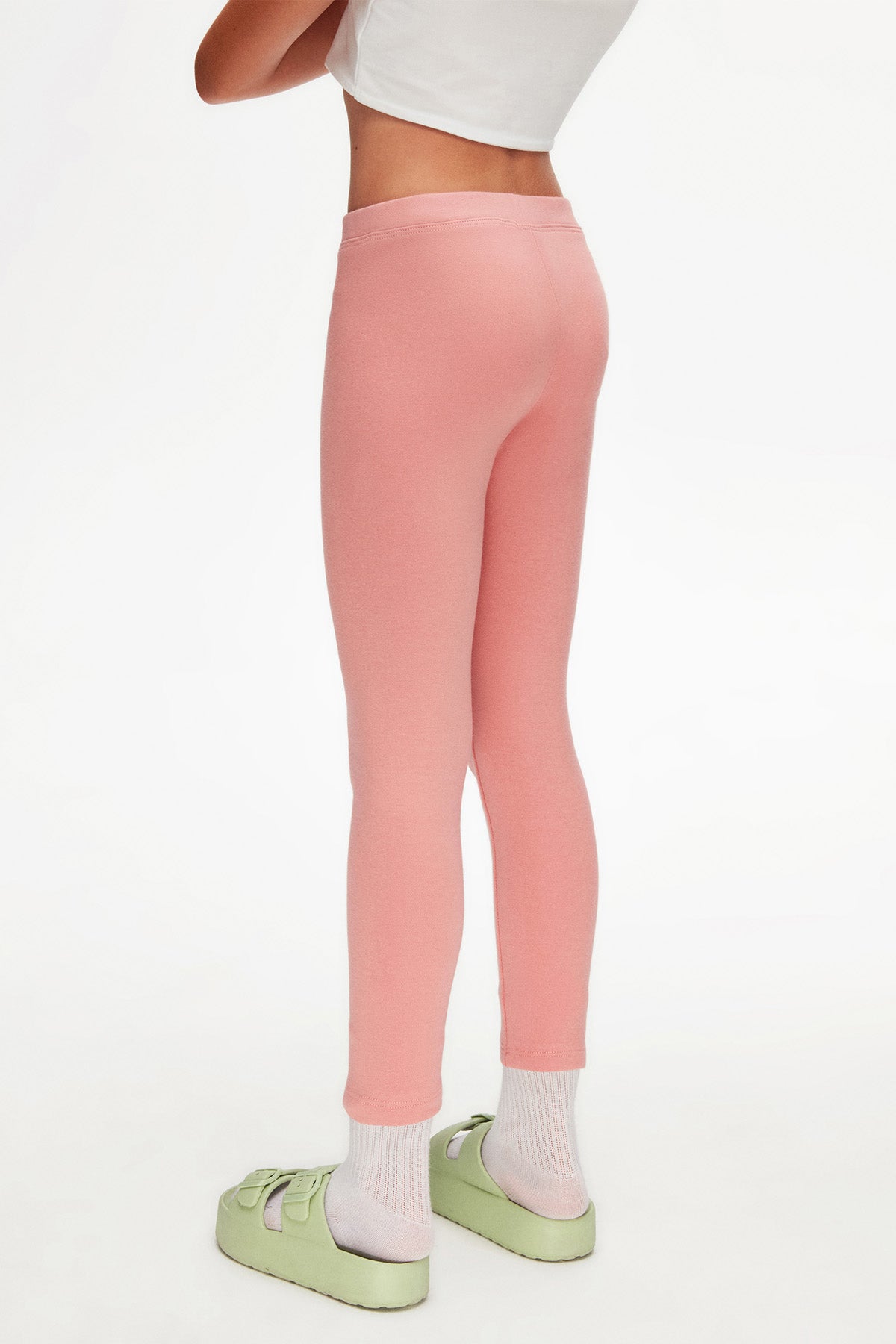 Basic Girls Winter Leggings (DARK POWDER PINK)