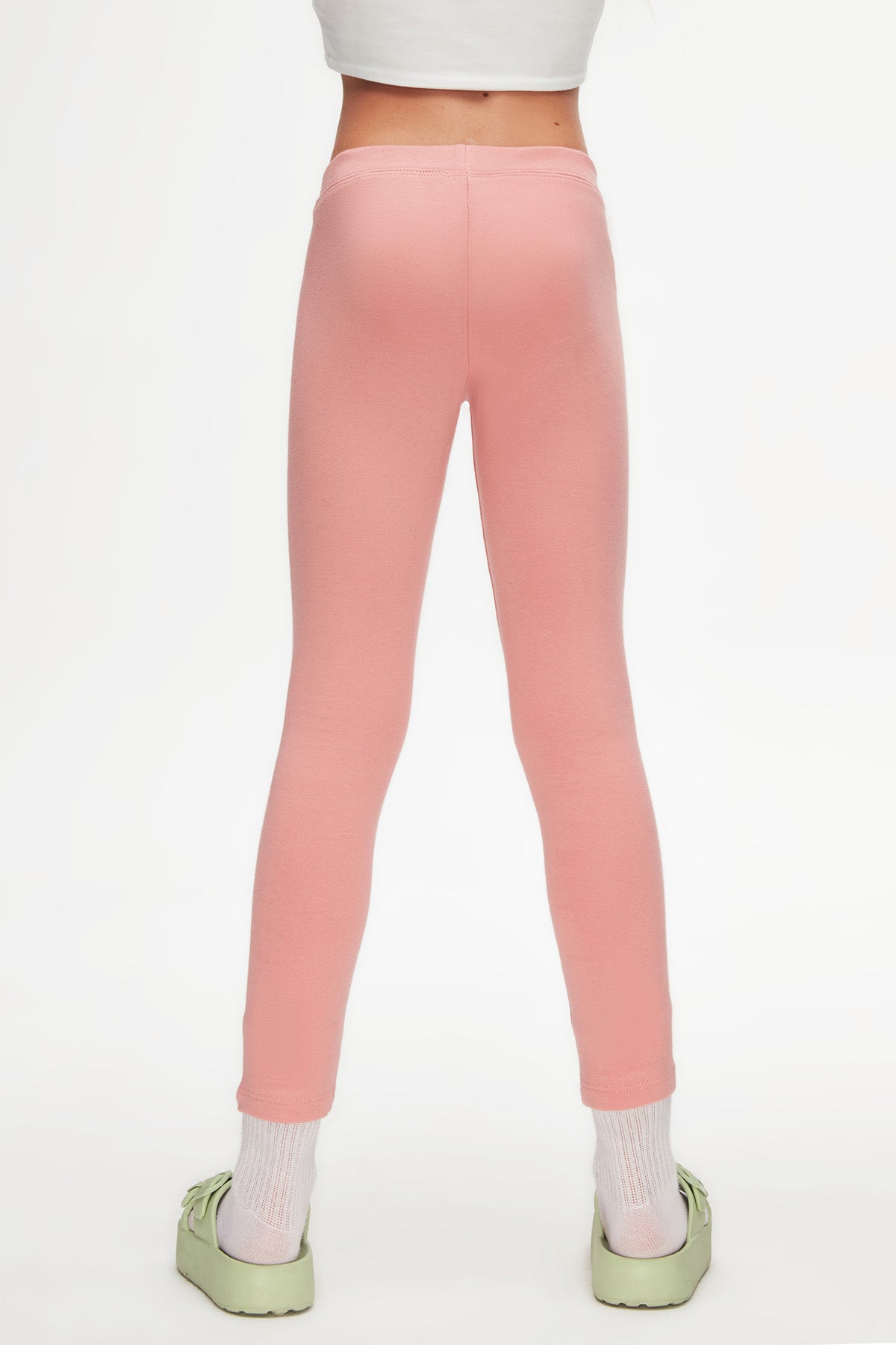 Basic Girls Winter Leggings (DARK POWDER PINK)
