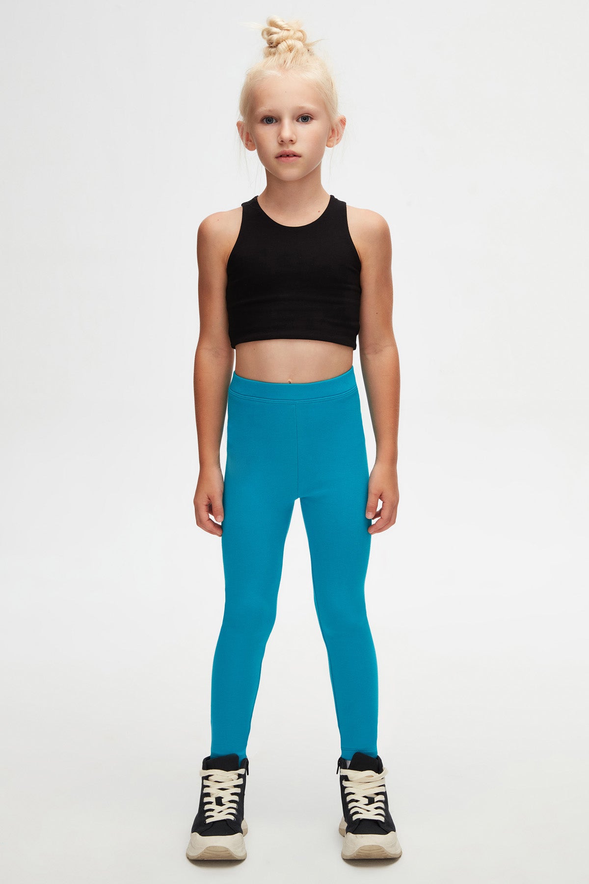 Basic Girls Winter Leggings (OCEAN TURQUOISE)