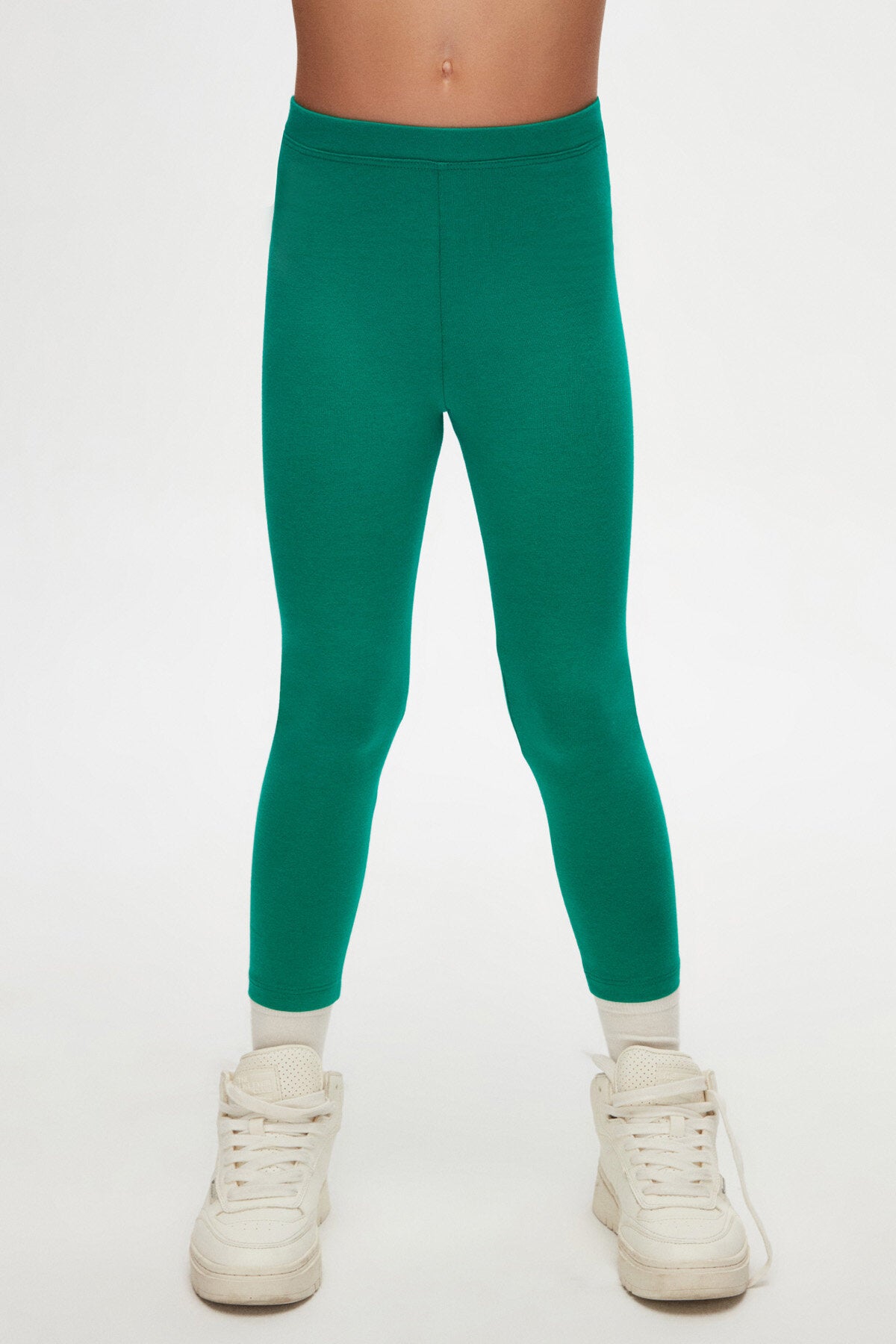 Basic Girls Winter Leggings (DYNASTY GREEN)