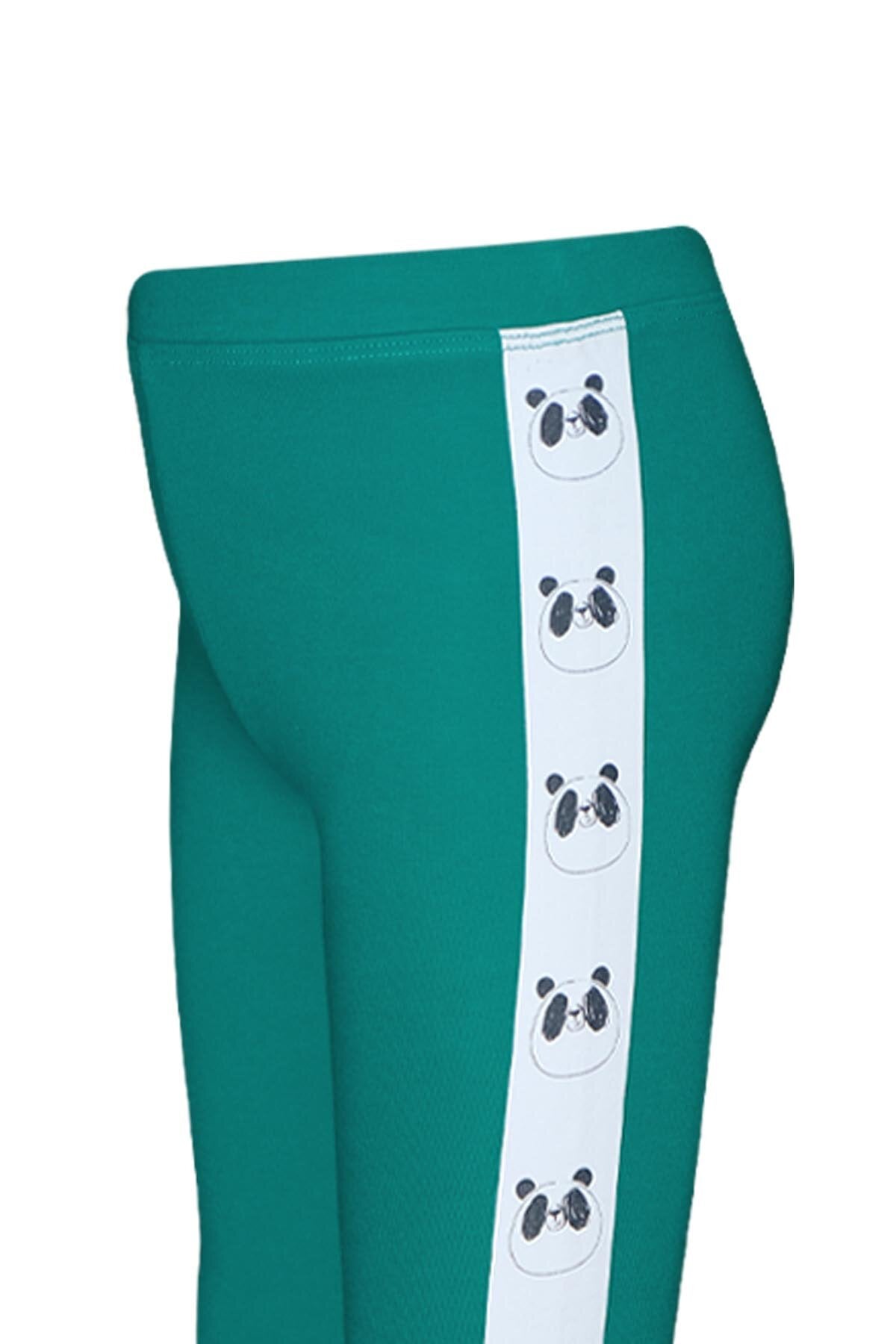 Girls' Fleece-Lined Panda Side Print Leggings_sizechart (DYNASTY GREEN)