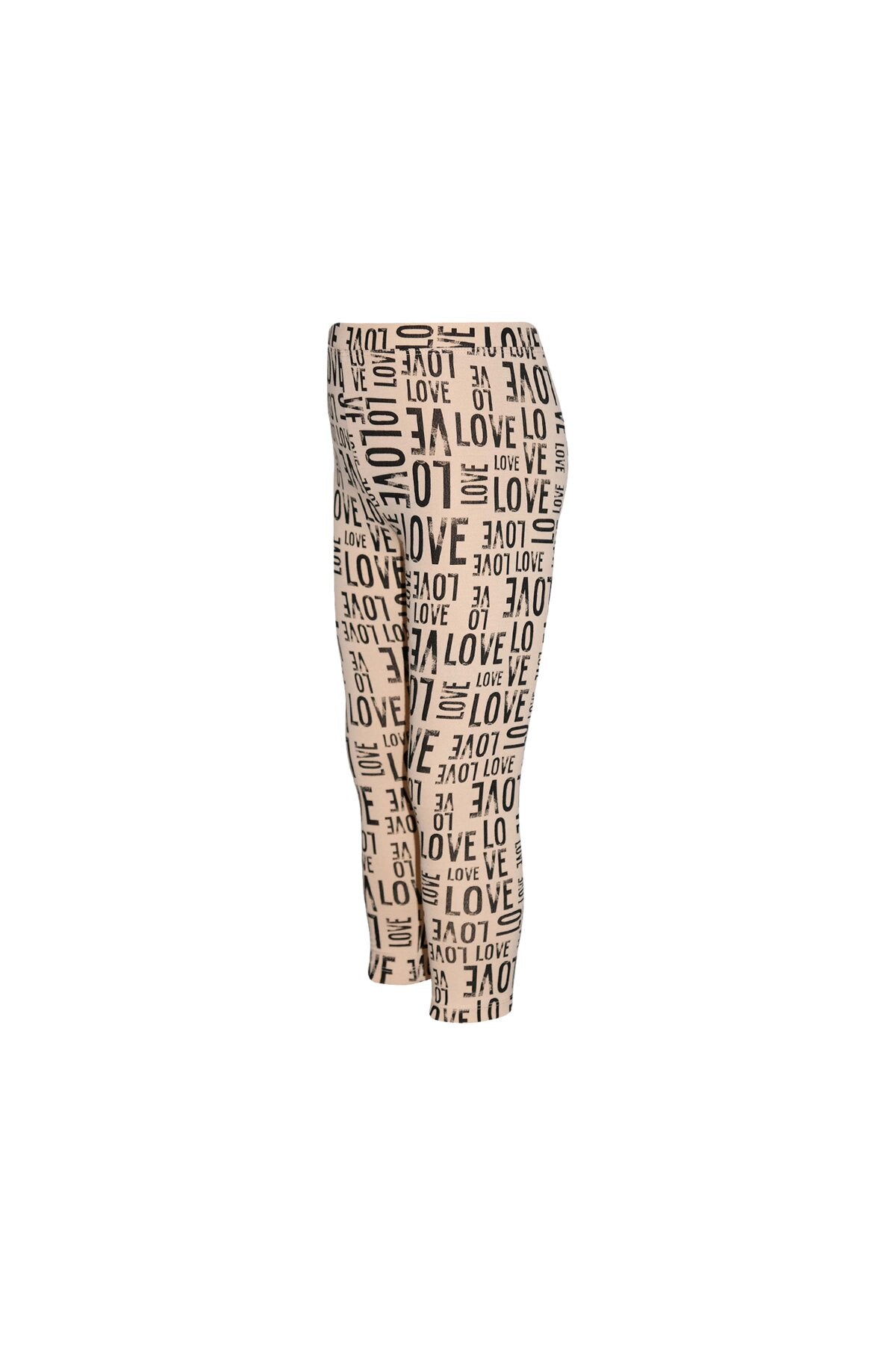 Girls' 'Love' Printed Patterned Summer Leggings