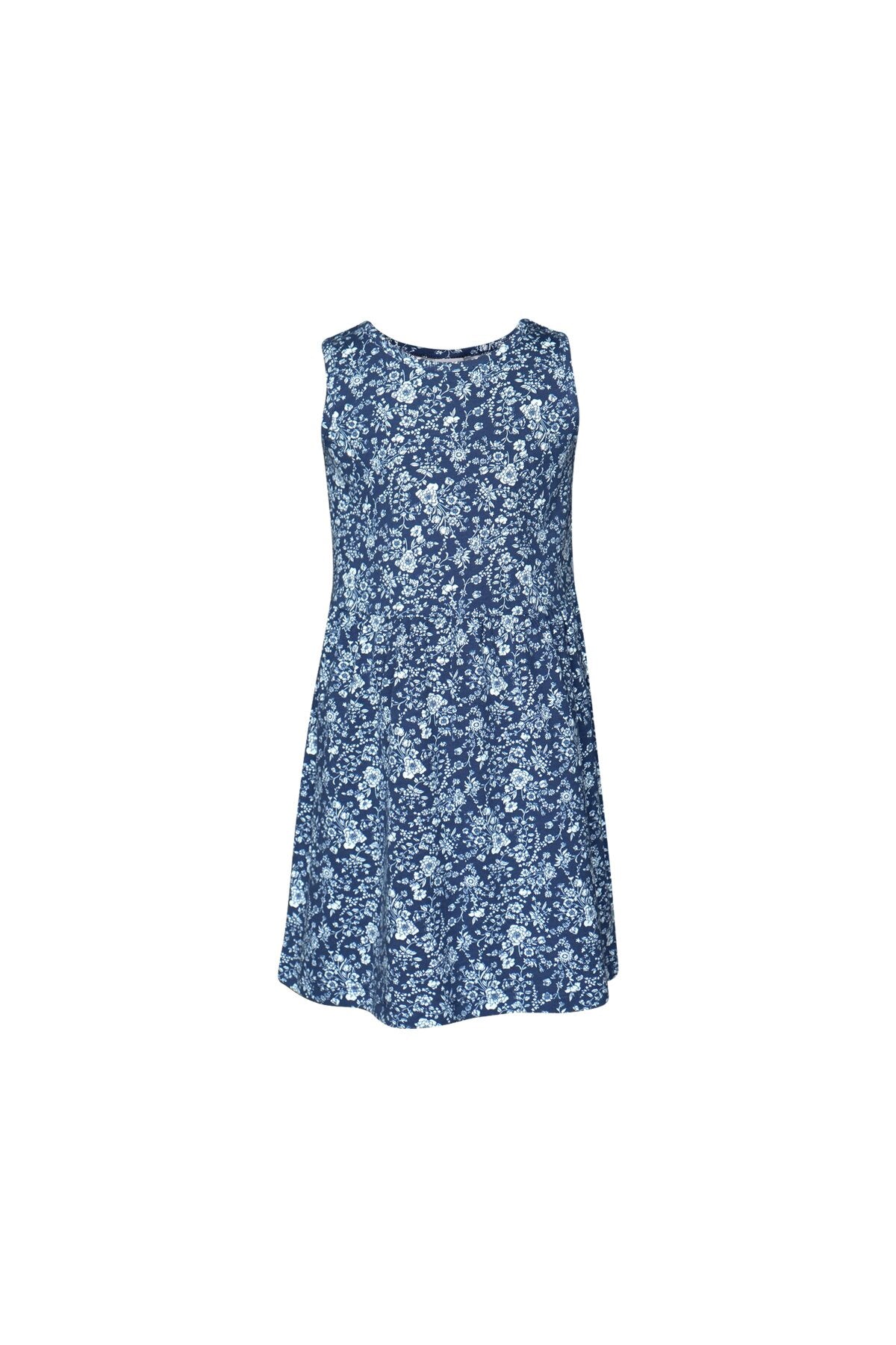 Midnight Garden Girls Patterned Sleeveless Dress