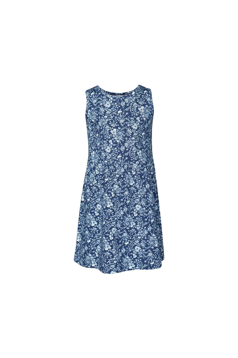 Midnight Garden Girls Patterned Sleeveless Dress