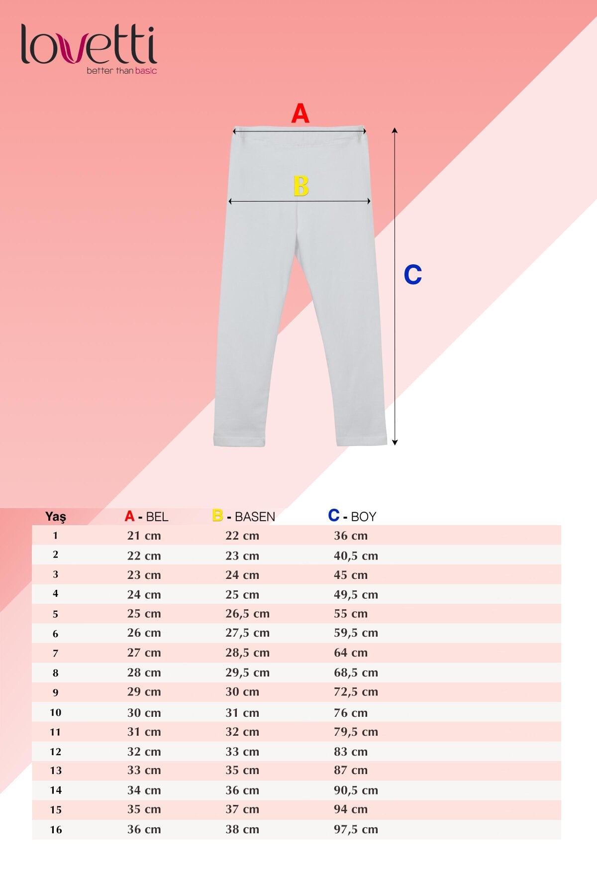 Girls' Summer Basic Leggings_sizechart (ROYAL PURPLE)