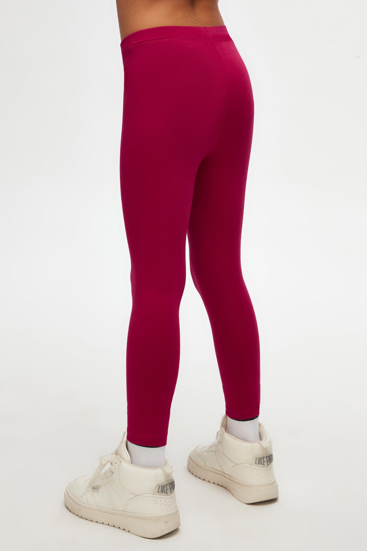 Girls' Basic Summer Leggings (CRIMSON)