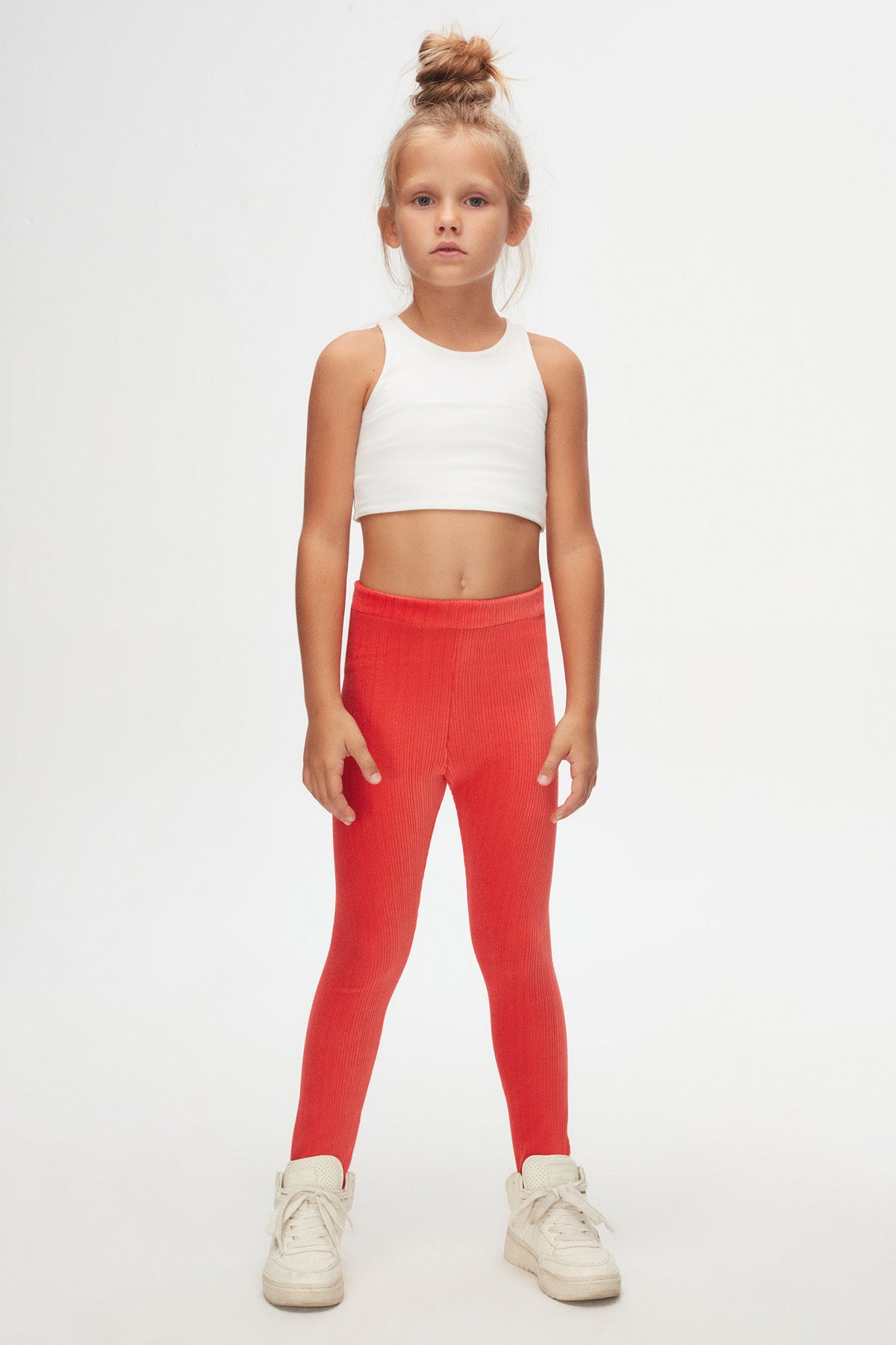 Girls' Ribbed Corduroy Leggings (PARADISE PINK)