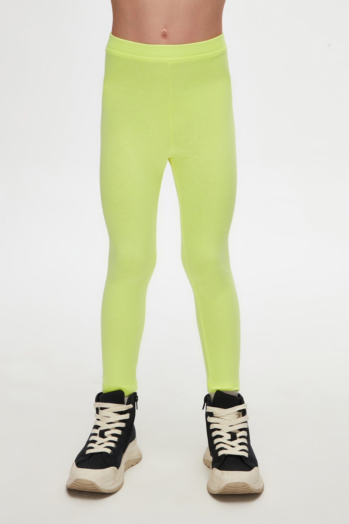 Girls' Basic Summer Leggings (Neon Yellow)