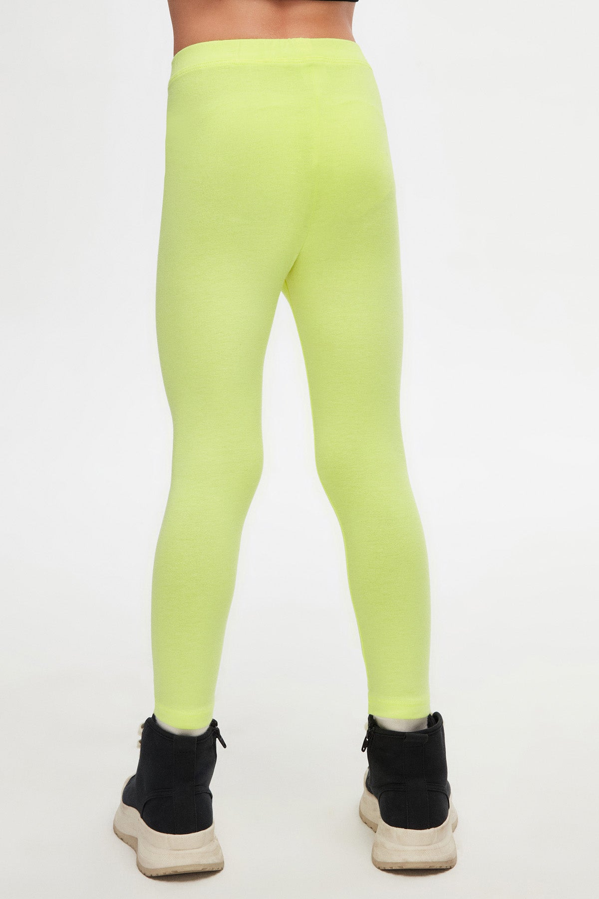 Girls' Basic Summer Leggings (Neon Yellow)