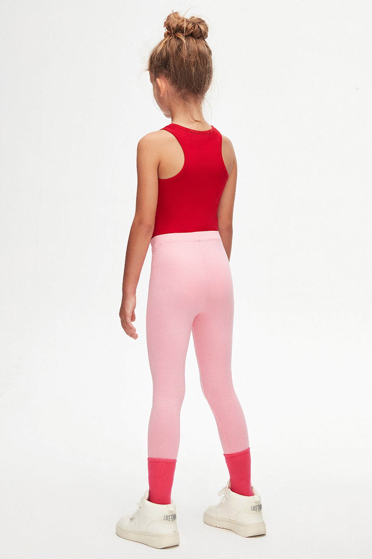 Girls' Basic Summer Leggings (PEONY PINK)