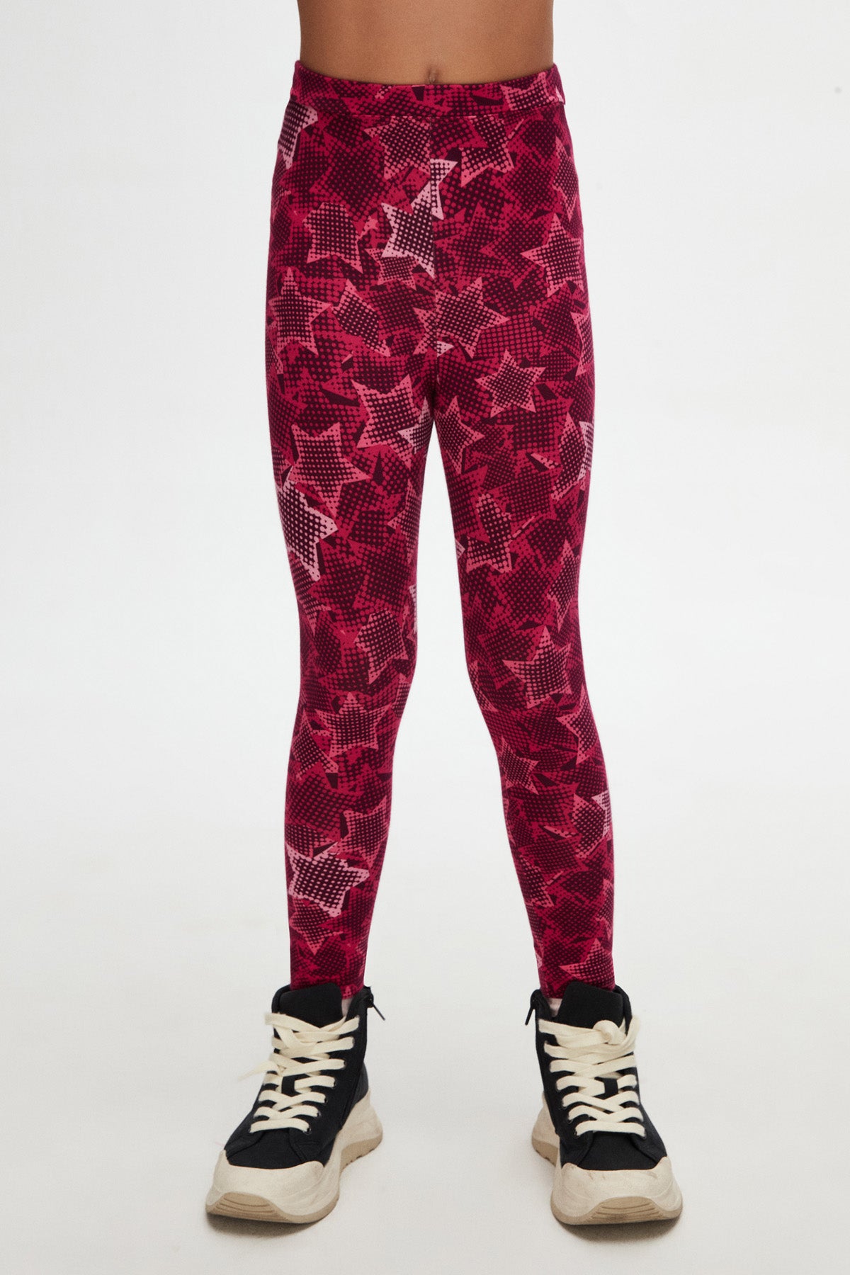 Pointing Stars Girls' Patterned Summer Leggings