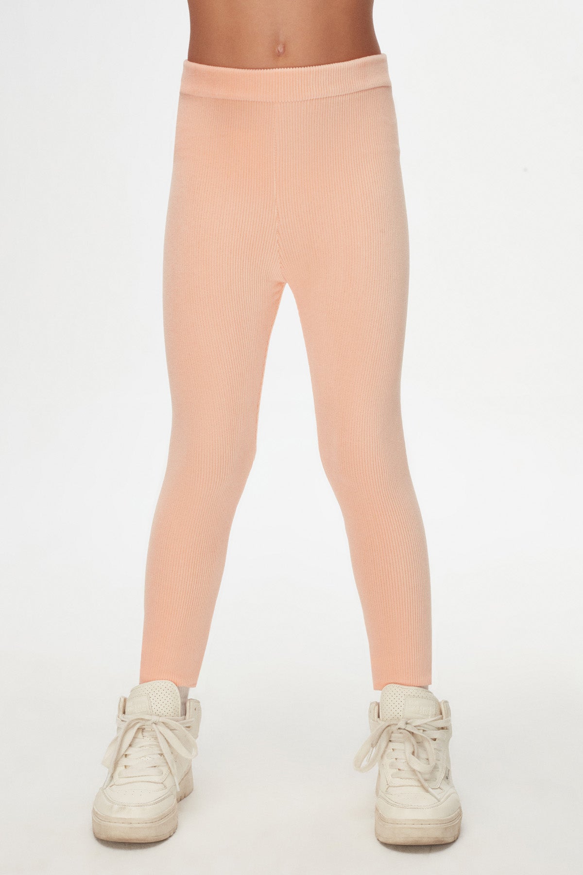 Girls' Ribbed Corduroy Leggings (POWDER PINK)
