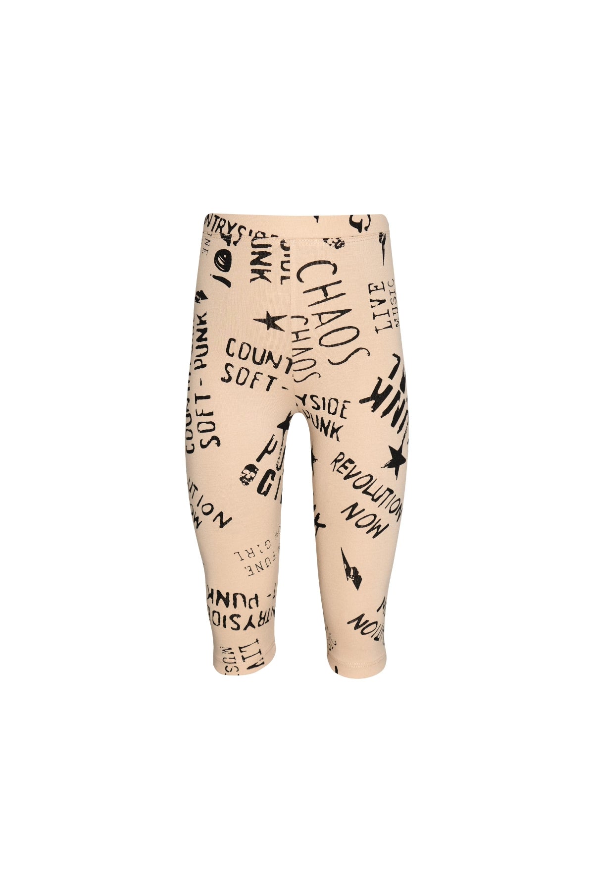 Punk Girl Girls' Patterned Below-Knee Capri Leggings
