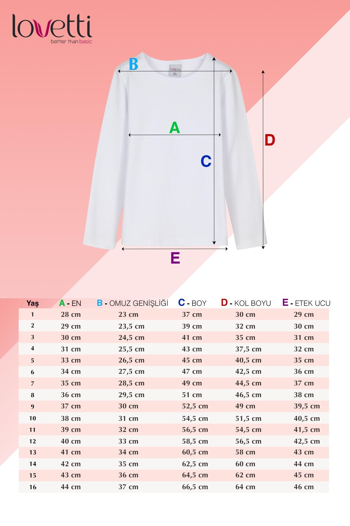 Girls' Basic Seasonal Stretch Long Sleeve T-Shirt_sizechart (FREESIA YELLOW)