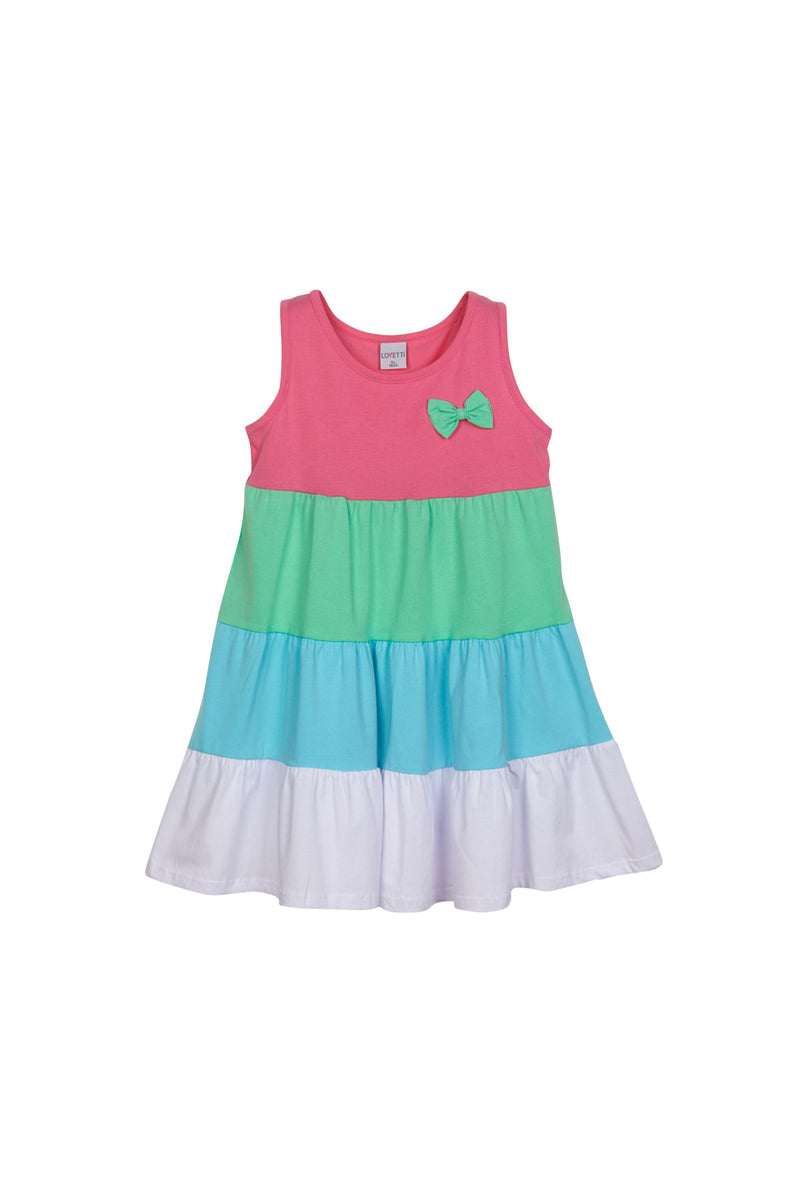 Girls' Tiered Strappy Dress