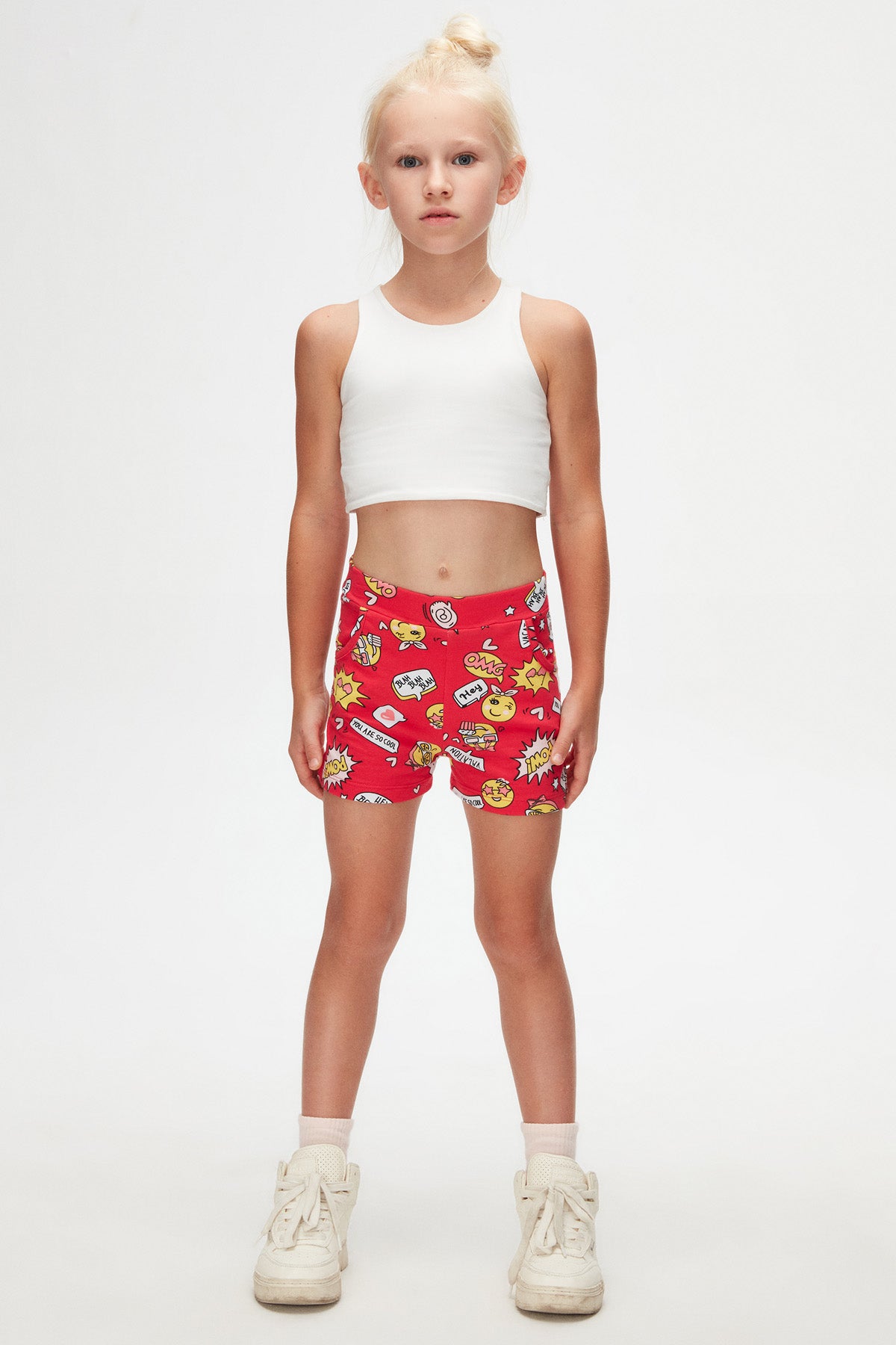 So Cool Girls' Patterned Pocket Shorts