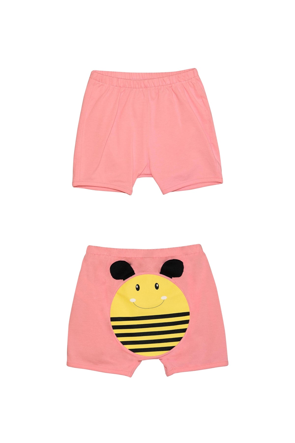 Girls' Bee Print Shorts (FLAMINGO PINK)
