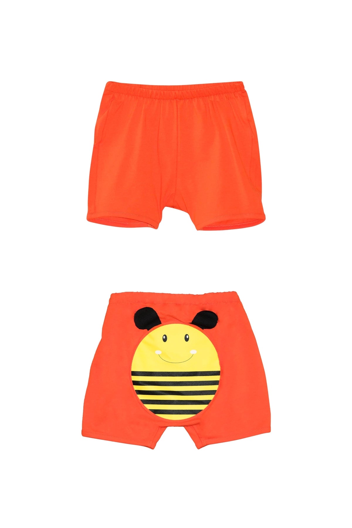 Girls' Bee Print Shorts (CORAL)