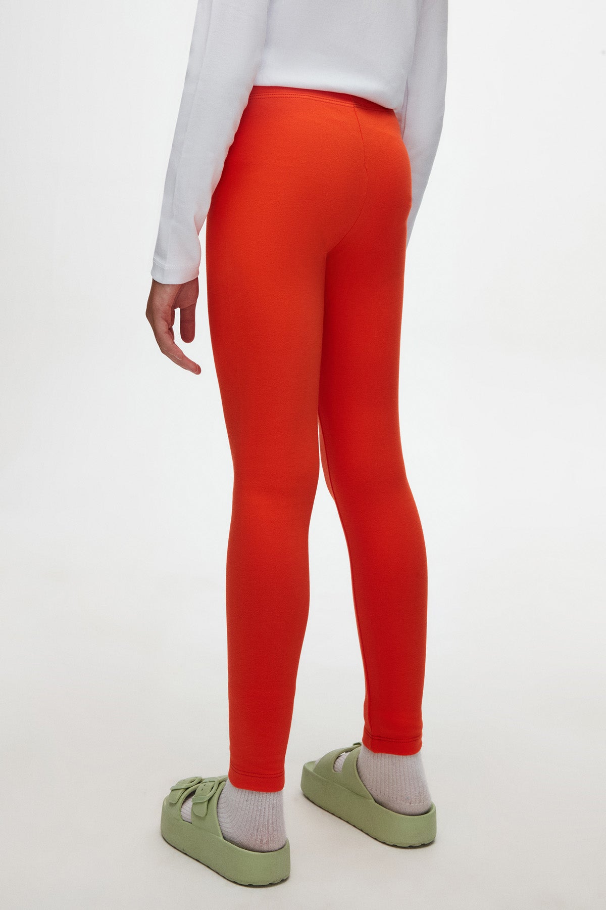 Basic Girls Winter Leggings (CORAL)