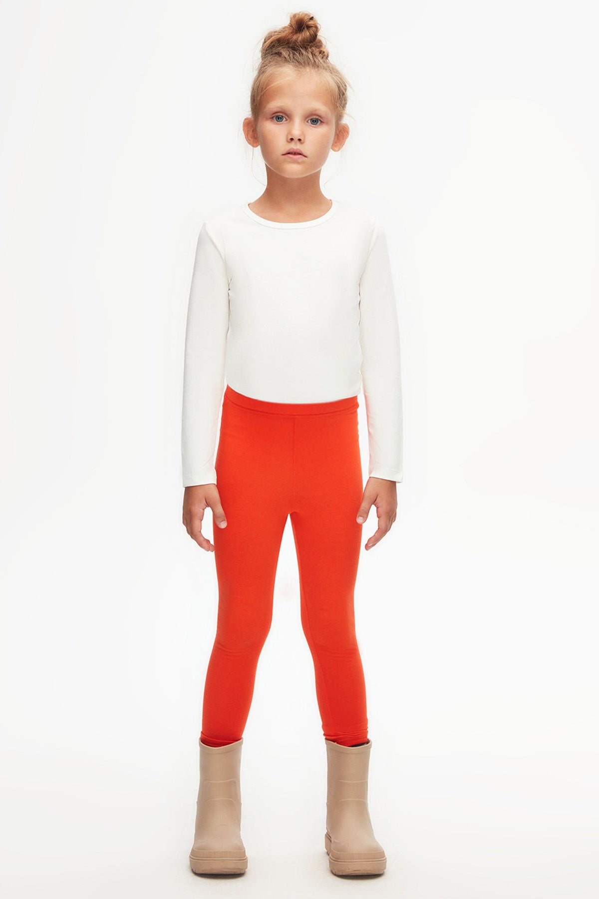 Girls' Basic Summer Leggings (CORAL)