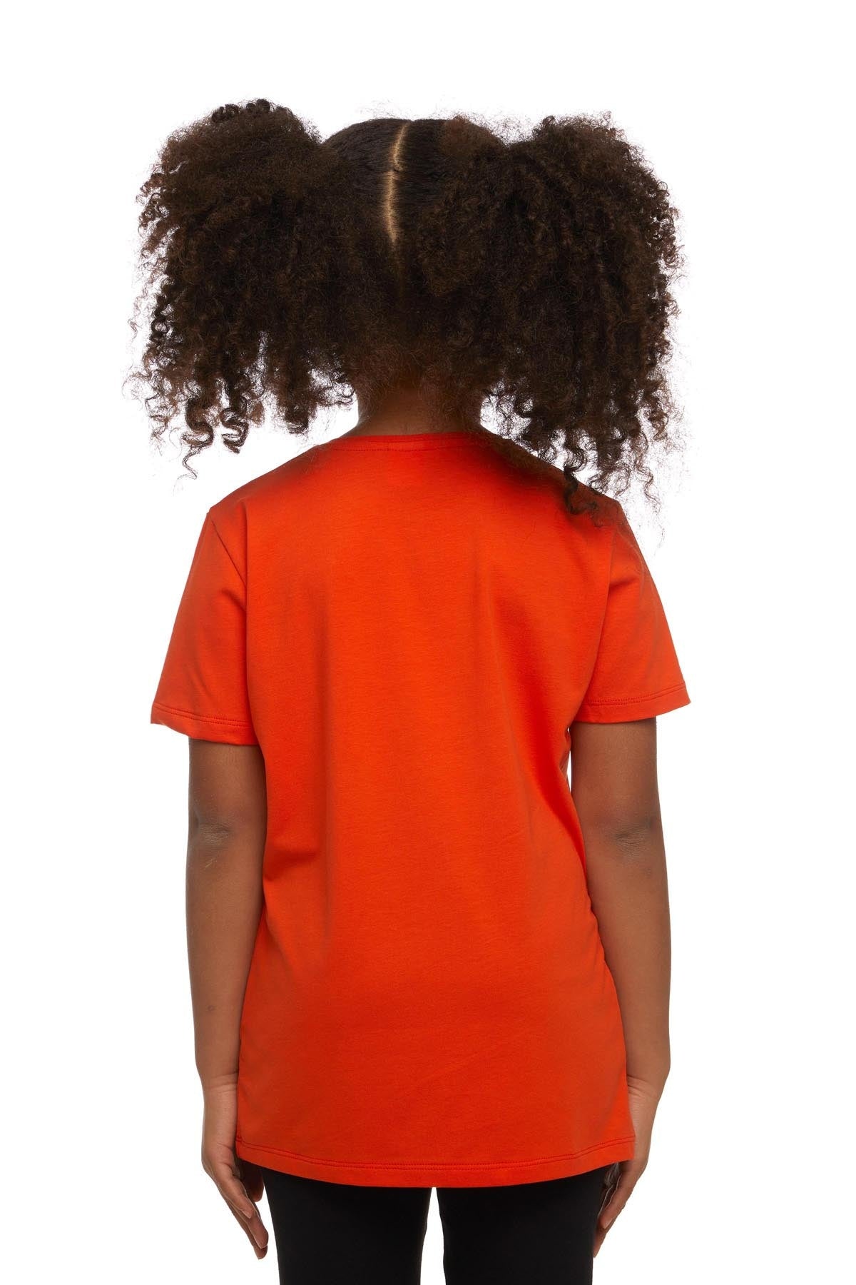 Basic Unisex Kids Crew Neck Short Sleeve T-Shirt (CORAL)