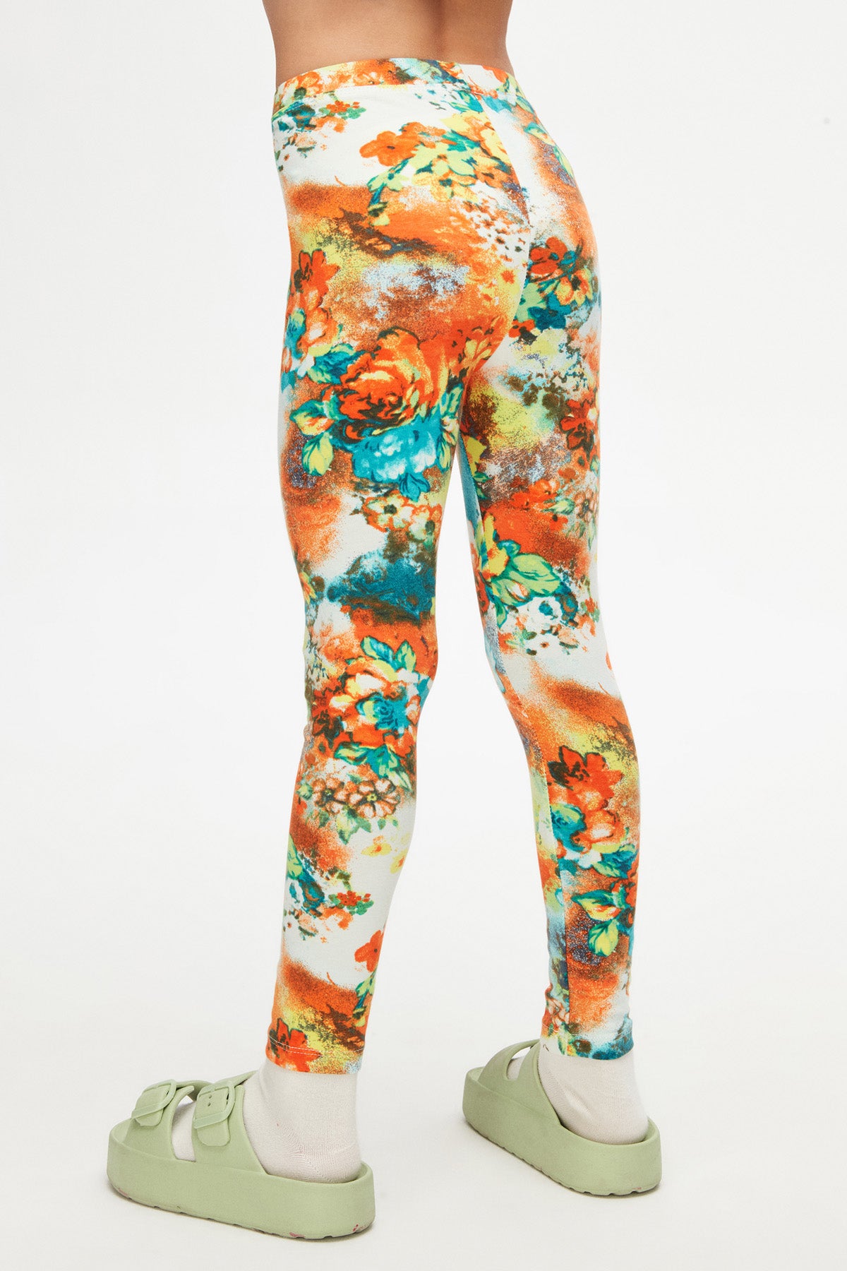 Girls' Floral Patterned Winter Leggings_sizechart