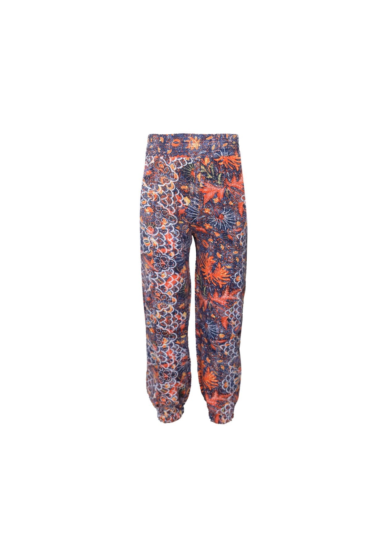 Girls Leaf Patterned Pocket Sweatpants
