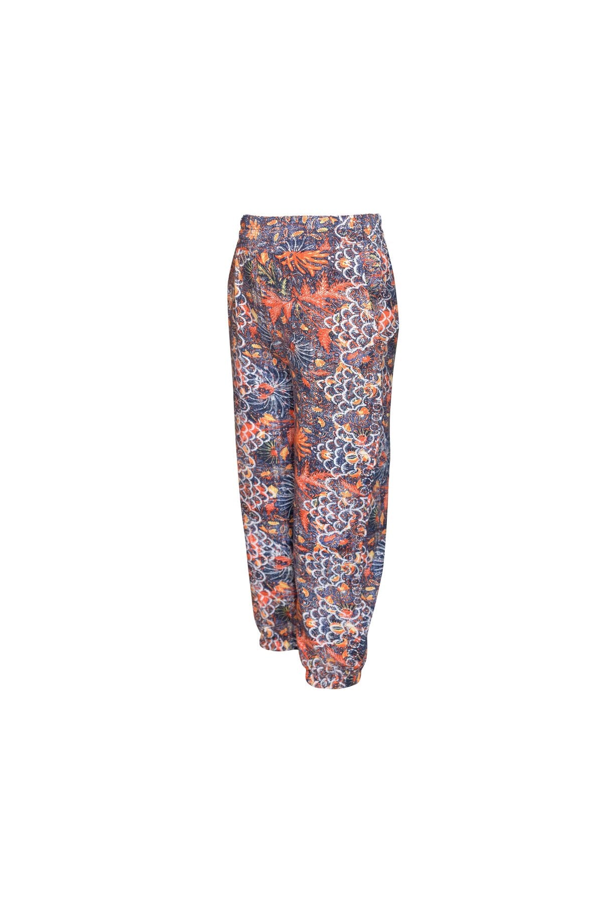 Girls Leaf Patterned Pocket Sweatpants