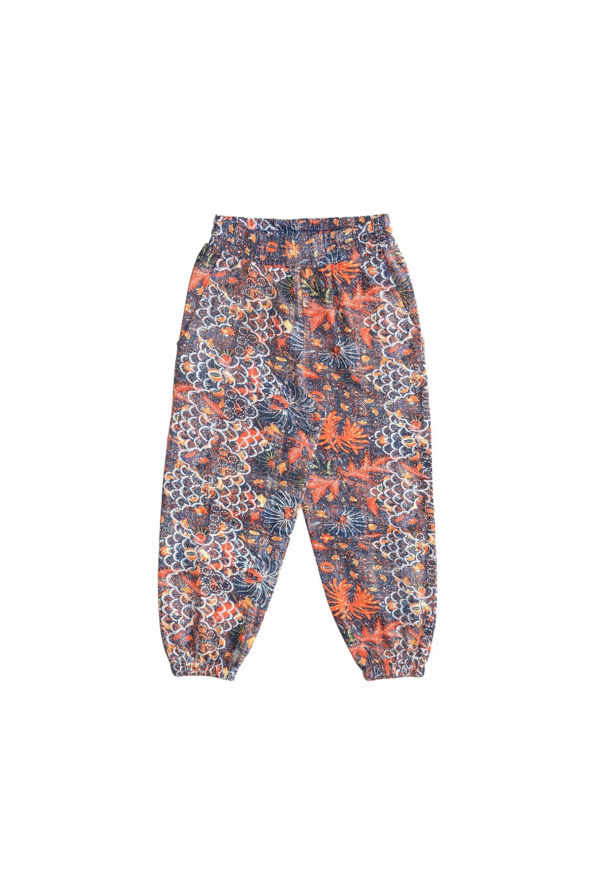 Girls Leaf Patterned Pocket Sweatpants_sizechart