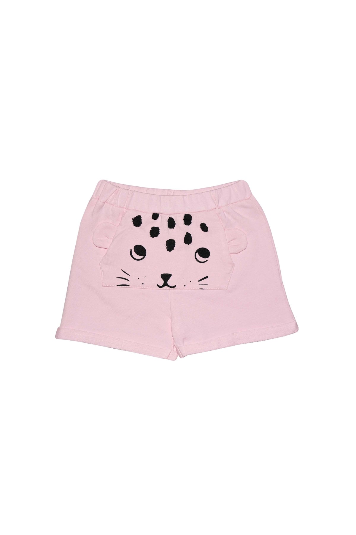 Girls' Kangaroo Pocket Shorts (BRIGHT PINK)