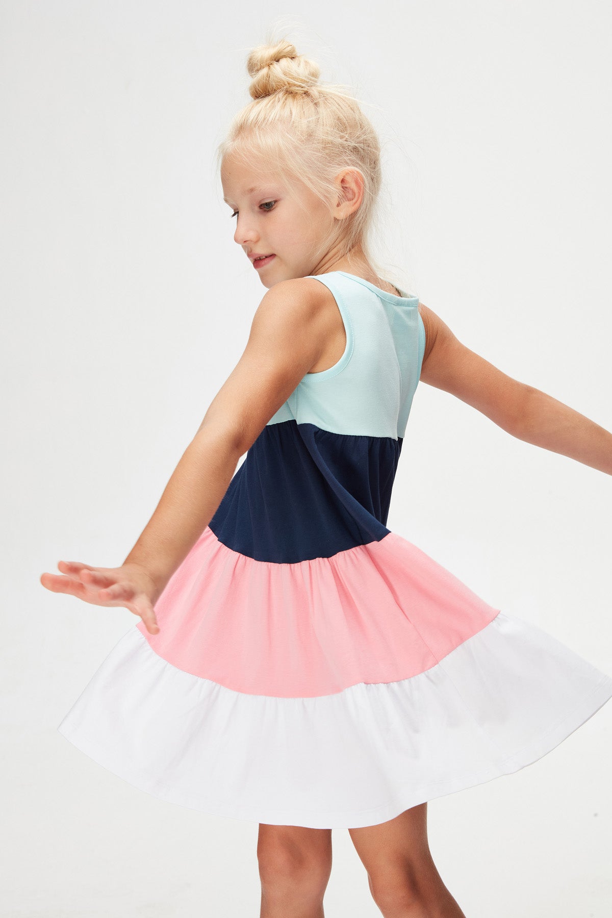 Tiered Girls' Strappy Dress
