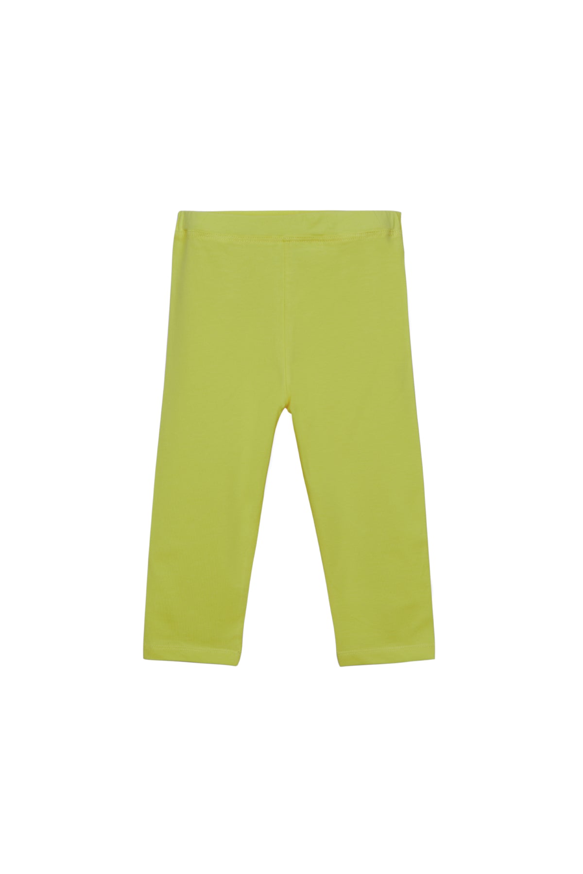 Girls' Basic Below-the-Knee Capri Leggings (OLIVE GREEN)